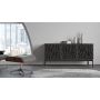 BDI Elements Mosaic Doors 8777 Charcoal Stained Ash